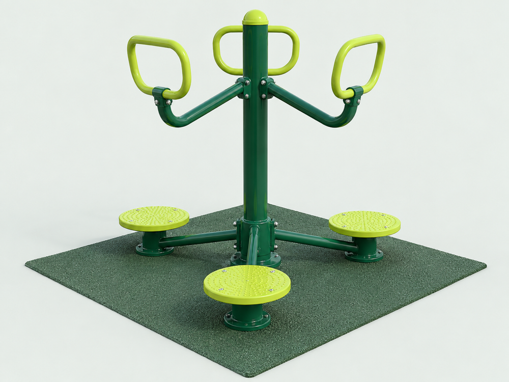 Waist Twister — outdoor gym equipment station illustration